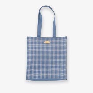 Jacquard Knit Market Bag - Palaka - Denim Blue